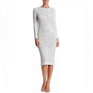 NWOT Dress the Population Emery Sequined Bodycon Dress. Size L
